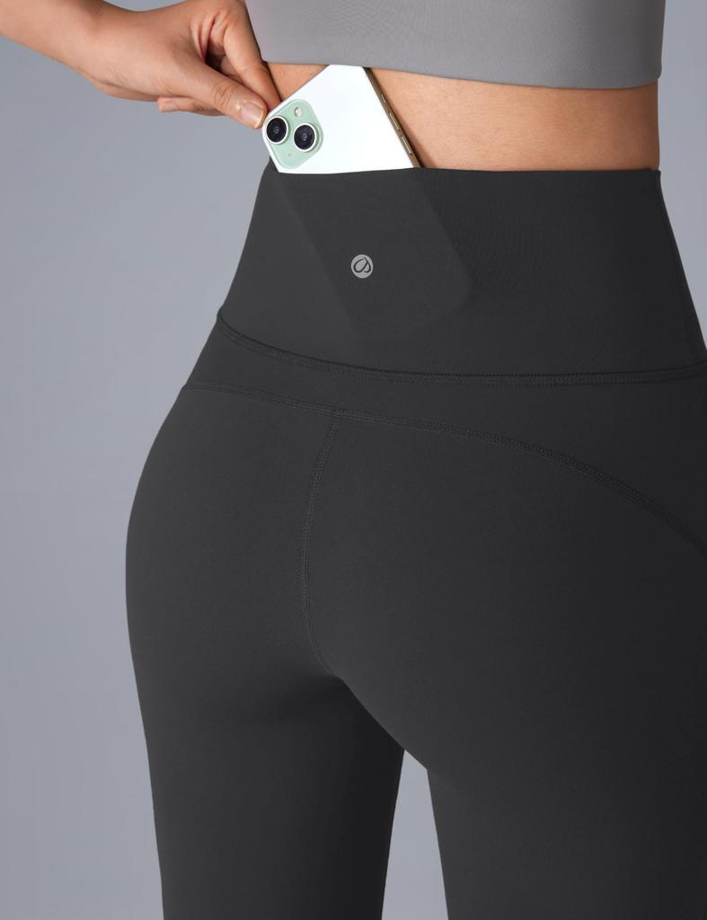 CRZ YOGA Flared Yoga with Asian Mysterious Size XL Leggings, High-Waisted, Stretch, Moisture-Wicking, Quick-Drying, Fitness, Pockets, 30-Inch Inseam,