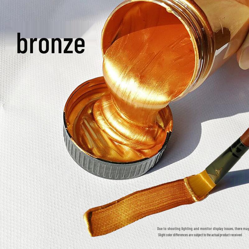 Metallic Gold and Silver Acrylic Paint Set: 100ml/300ml/2L for Wall and Doll Painting