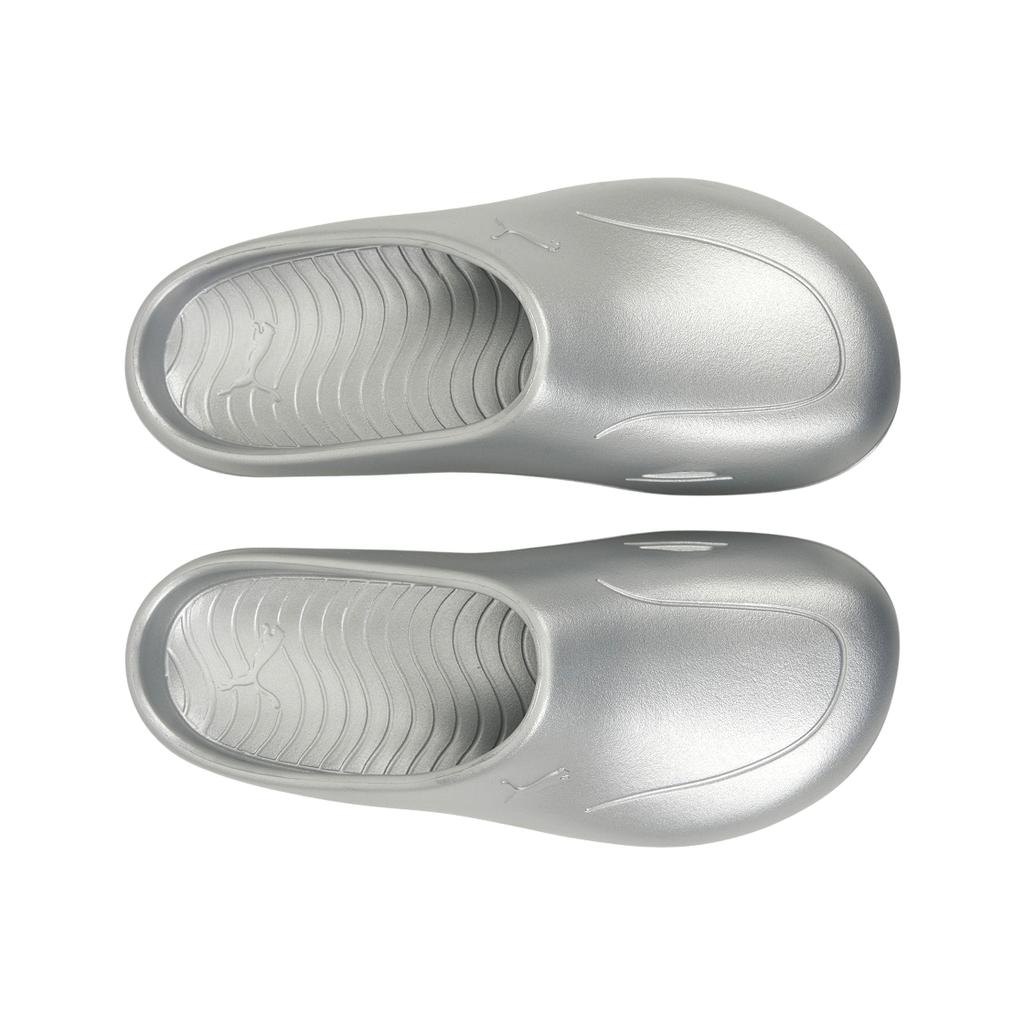 Puma Wave Mule Comfortable Fashion Open-Toe Slippers Unisex Slippers Silver 401558-01