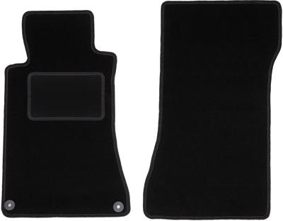 Front Mats Black For: Mercedes C W203 Sedan, Station Wagon (2000-2008)