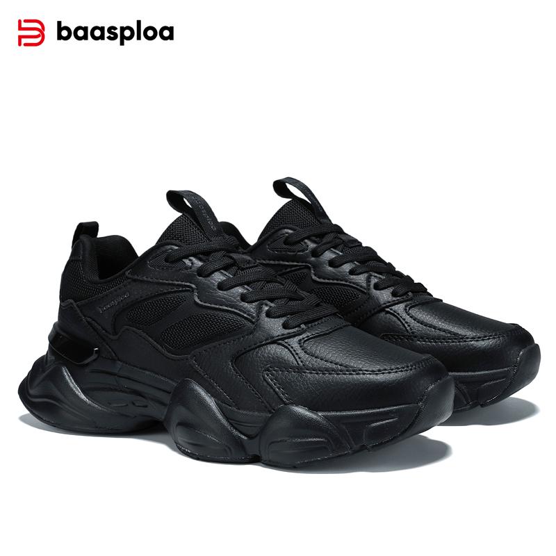 BAASPLOA Dámské ležérní tenisky Módní pohodlná obuv pro chůzi pro ženy Jednobarevná sportovní obuv Protiskluzová Zvýšení výšky