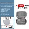 Storage Bag for Gopro Hero 13 12 11 10 Carrying Case Flip Battery Side Cover Screen Protectors Film for Go Pro Hero Accessories