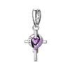 Copper Cross Birthday Stone Silicon Stop Charms Bead Dolphin Horseshoe Pendant For Original Bracelet Women Jewelry