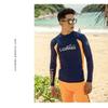 Mens Womens UV Protection Rash Guard Set Long Sleeve Top Pants Snorkeling Diving Swimming