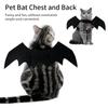 Cat Bat Wings Costume Adjustable Strap Portable Soft Felt Pet Outfit for Halloween Cosplay Travel Pet Photo Shoots