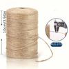 200m X 2mm Heavy-Duty Jute Twine, 656ft Thick Craft String for Gardening, Gift Wrapping & Art Decor