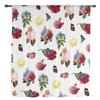 Colorful Flower Butterfly White Sheer Curtains for Living Room Decoration Window Curtains Kitchen Tulle Voile Organza Curtains