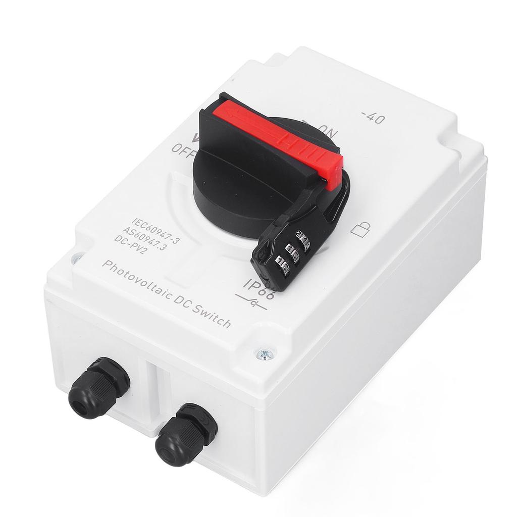 DC1200V 32A Photovoltaik Isolator Trennschalter Solar PV Umschalter IP66 Wasserdicht