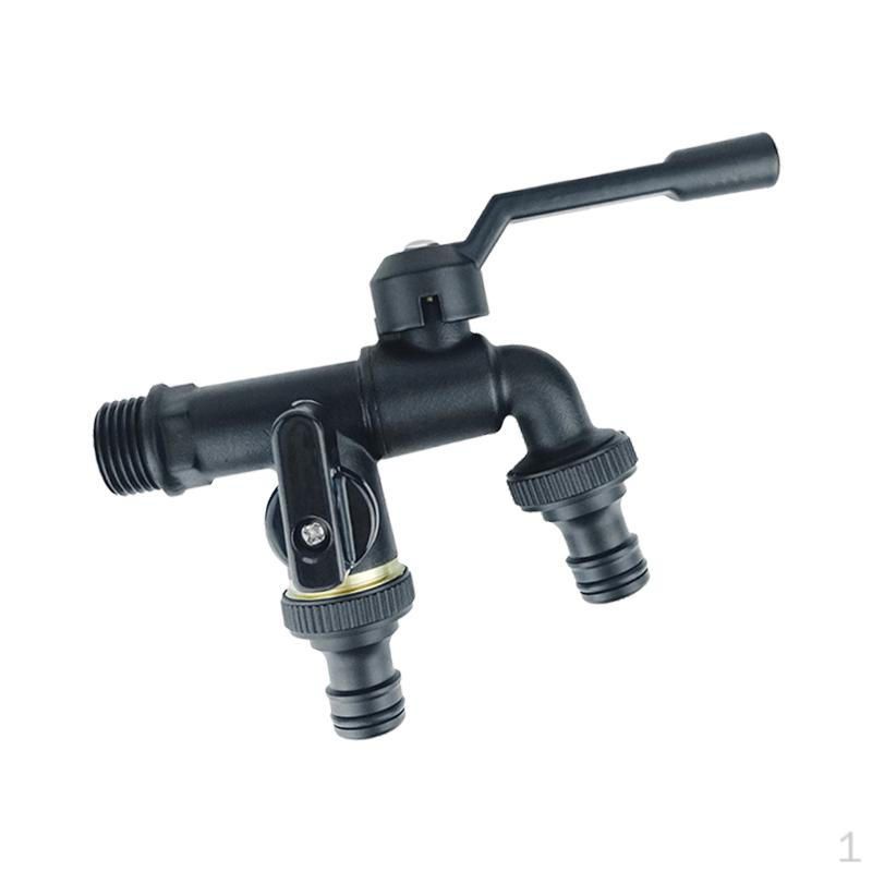 1 in 2 Out Outdoor Faucet Brass Simple to Use Cold Water Multipurpose Bibcocks for Hotel