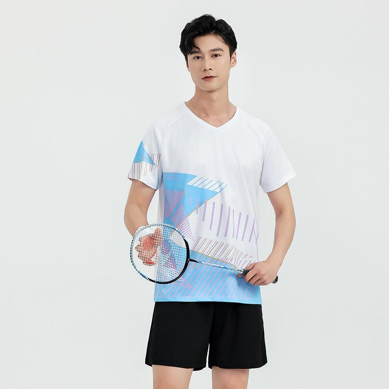 Children's badminton jersey sports suit boys and girls printed table tennis volleyball adult training game jersey wholesale