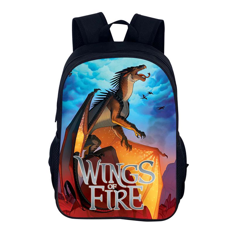 Mochila Kinder Tasche Wings of Fire Rucksack Schule Schüler Taschen Reißverschluss Buchtaschen Wings of Fire Laptop Kindergeburtstagsgeschenk