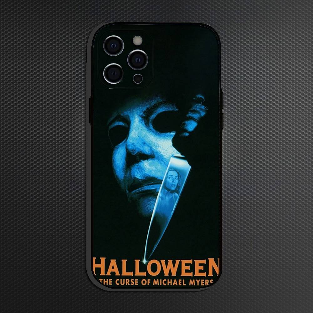 

Halloween The Curse Of MichaelMyers Horror Movie Phone Case For iPhone 16,15,14,13,12,11 Plus,Pro Max, Soft Silicone Black Cover iPhone16pro