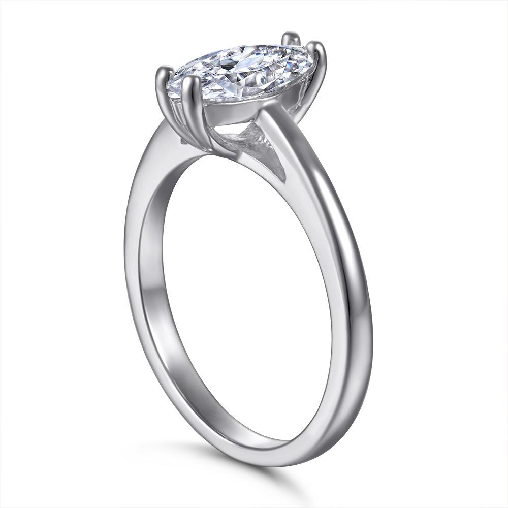 Zirkónový prsteň Lindon Classic 925 Sterling Silver Dámske šperky Svadobný darček na párty