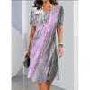 Fashionable Dress With Marble Print