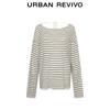 UR Women's Casual Color Block Stripe Knit Sweater