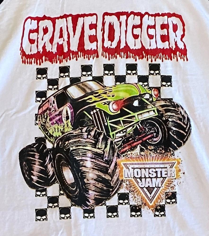 Футболка Grave Digger Monster Truck Monster Jam 2018 Детская L Унисекс XXXL