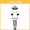 Terrifier Girl Cosplay Outfit Mit Spitzenverzierungen Für Cosplay-Events Und Halloween-Feiern