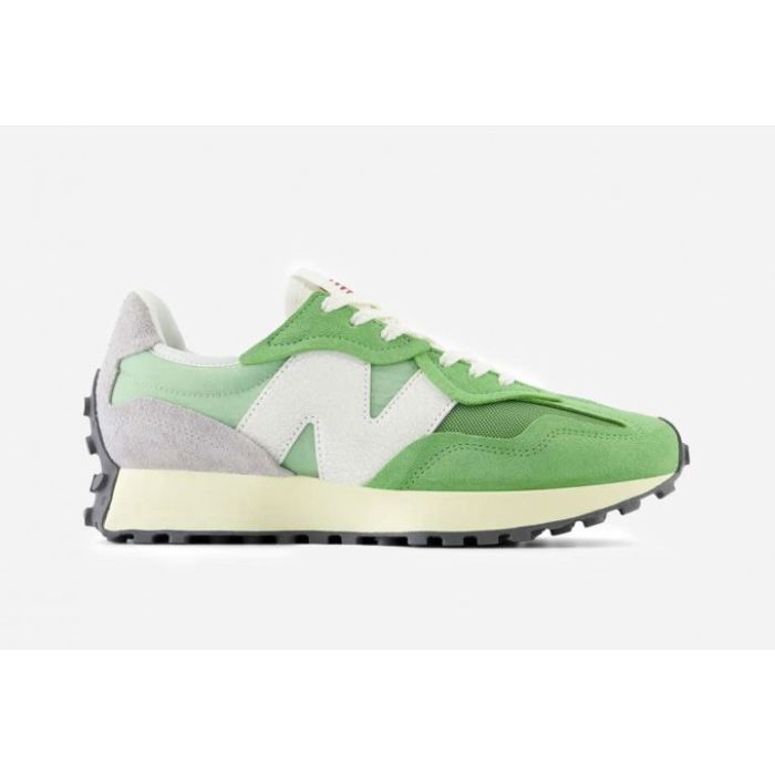 Basket New Balance U327 - Unisex - Green - Laces - Flat 36