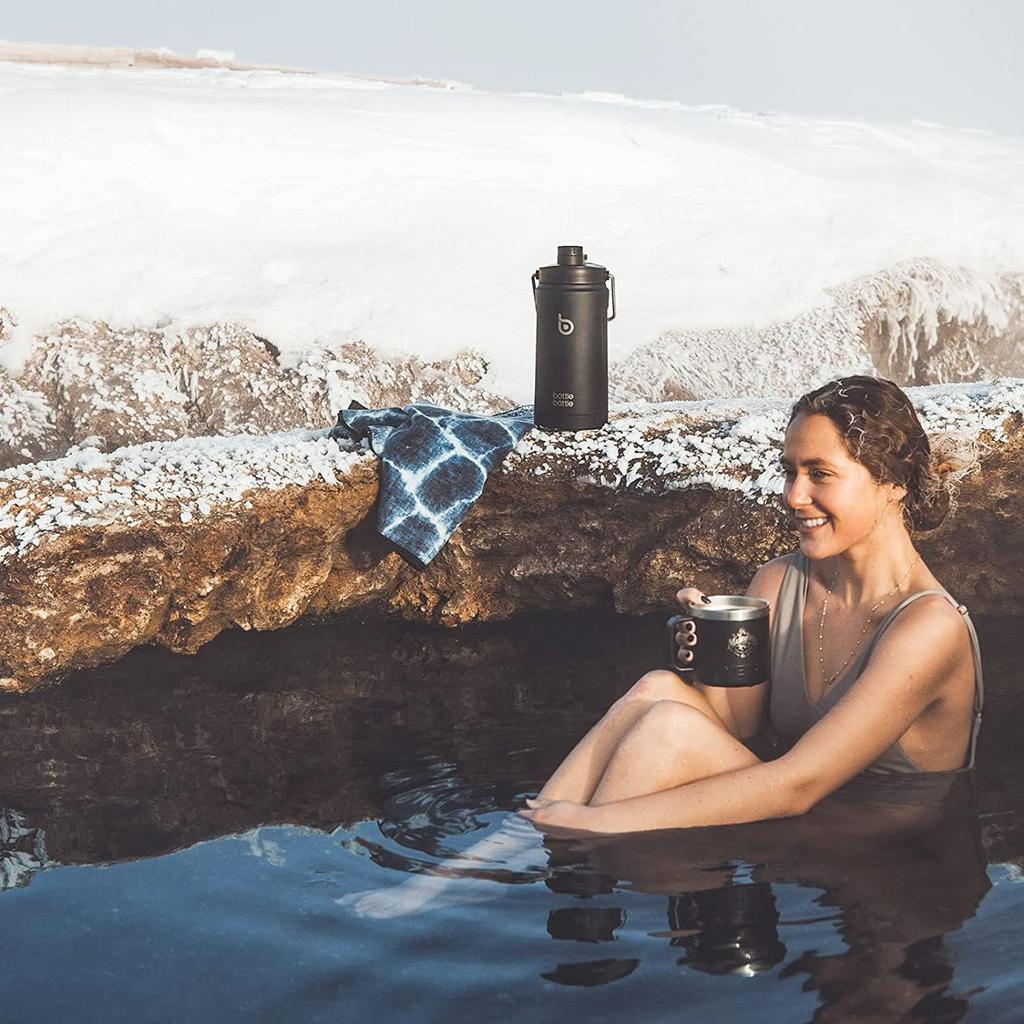 BOTTLE BOTTLE Jug, 2-Liter Water Bottle, Large Capacity, 2L, Stainless Steel, Vacuum Insulated, Keeps Hot or Cold, Includes Straw, Portable Water