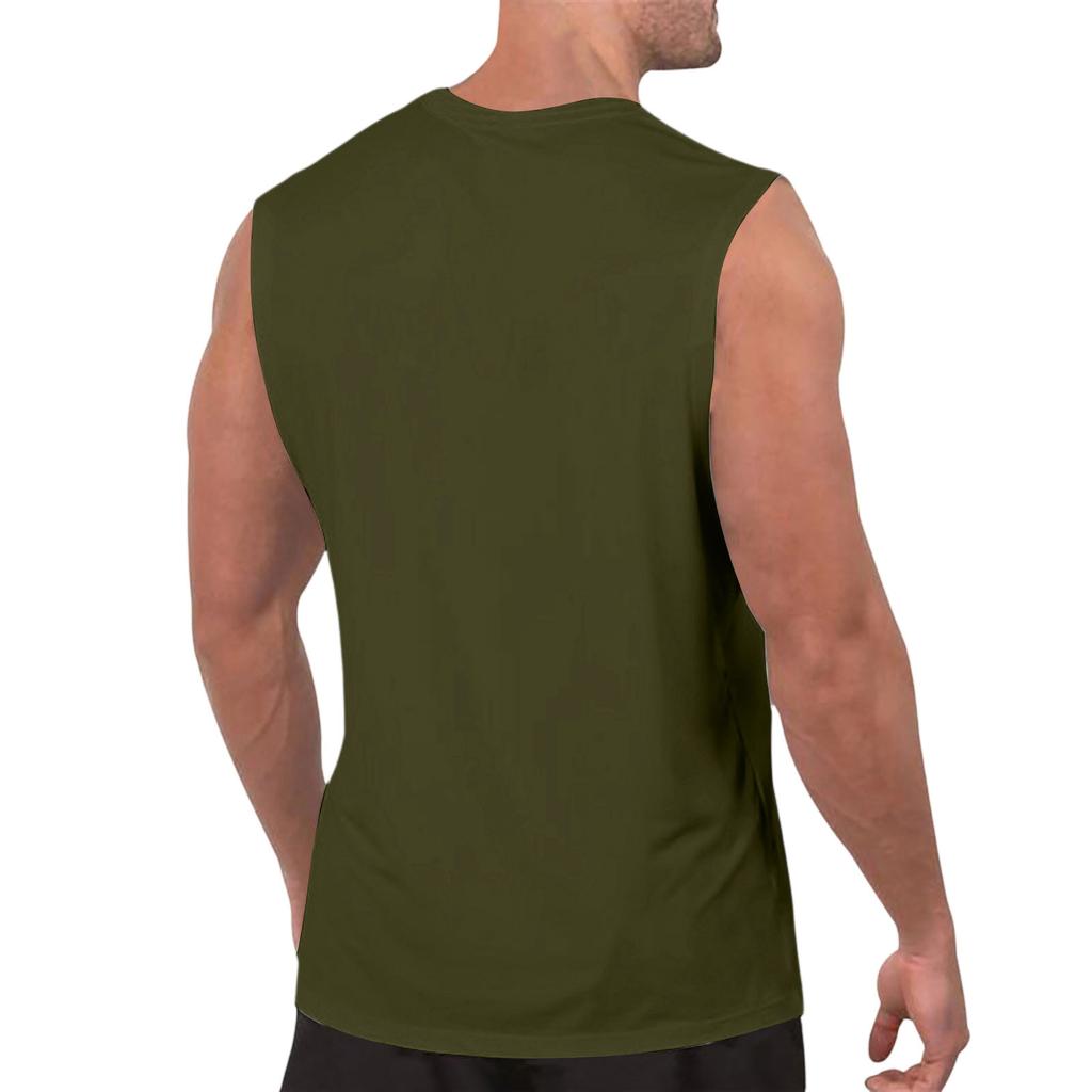 Herren Slim-Fit Casual Halbärmeliges Ärmelloses Base Layer, Fitness und Sport Outdoor Weste