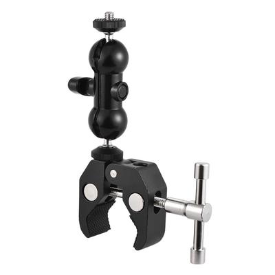 Portable Ballhead Arm Clamp Crab Multi-functional Ball Adapter for DSLR