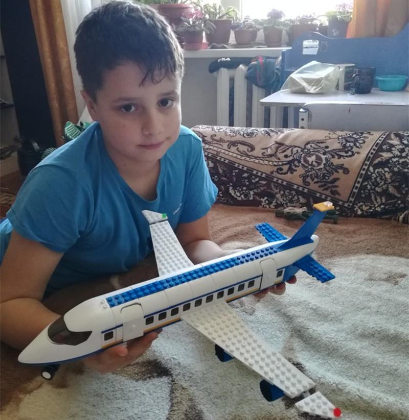 463Pcs City Aeroplane Airbus Plane Airport Bus Aircraft Airplane Construction Blocks Aviation Blocks Educational Toy Sets For Kids