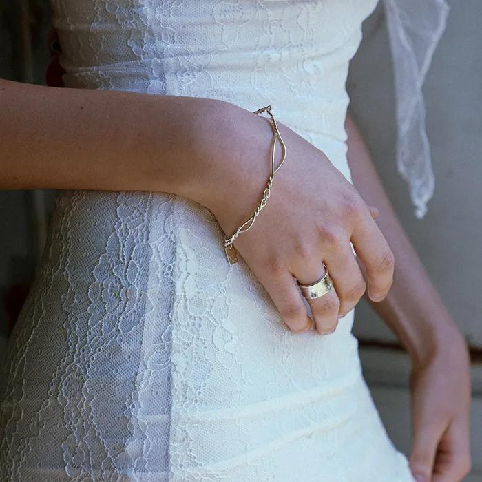 TIED CHAIN BRACELET 010