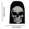Halloween Skull Knitted Hat Soft Acrylic Adult Unisex Face Mask Hat Headgear For Costume Parties Outdoor Activity