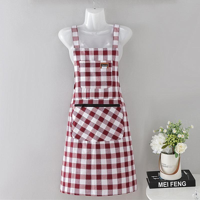 Cotton Kitchen Apron: Breathable, Stylish, Dirt-resistant & Durable Workwear for Women, Ideal for Home Cooking & Photography