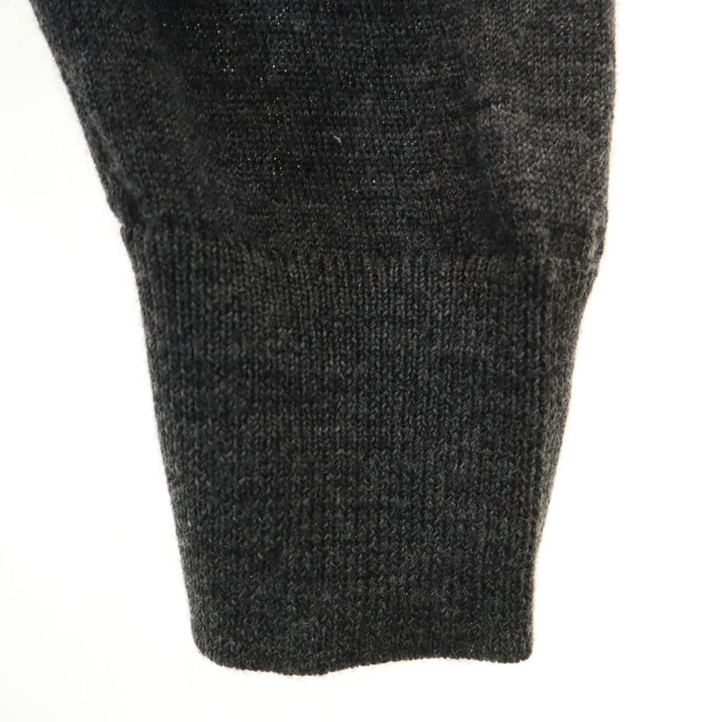 Polo von Ralph Lauren Langarm V-Ausschnitt Strick M Anthrazitgrau Pullover Herren Gebraucht