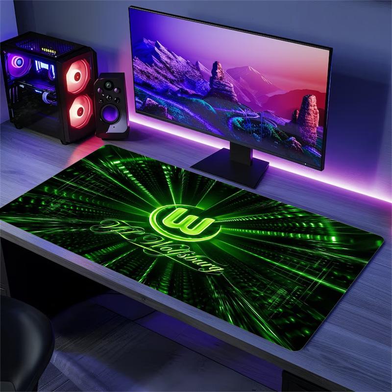 VfL Wolfsburg Color Mouse Pad Large Gaming Table Cushion Non-slip Laptop Tablet Big Mousepad XXL Mat Mini PC Playmat With Lock edge