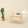 Model Furniture Home Toys 1:12 Dollhouse Wooden Tea Table Simulation Wood Table Kids Play Toys