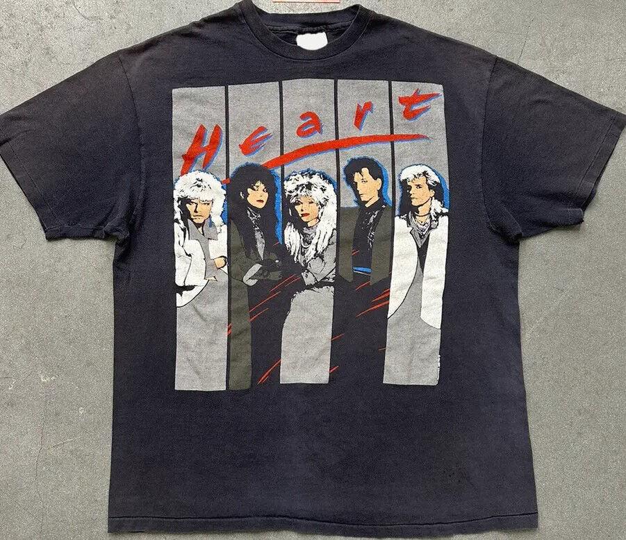 SALE Remake 1986 Heart American Rock Back World Tour Tee, gift for fan Unisex T-Shirt XXL
