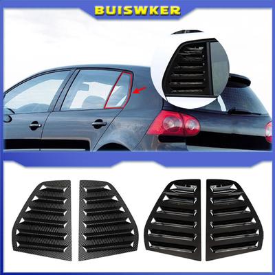 Pro VW Golf 5 MK5 2003-2010 Auto Zadní Trojúhelník Žaluzie Kryt Ochranné Samolepky ABS Plast Okenice zadního skla