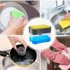 Kitchen Detergent Press Portable Soap Dispenser Clean Cloth Dishwashing Pot Soap Dispenser Cleaning Tool