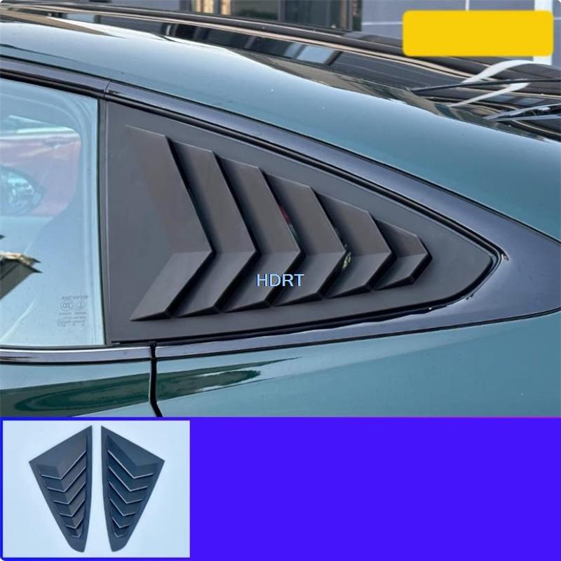 

Car Styling Rear Window Louver Trim Glass Triangular Shutter Blind Cover For MG 7 MG7 2023 + Protector Decoration Accessories матовый черный