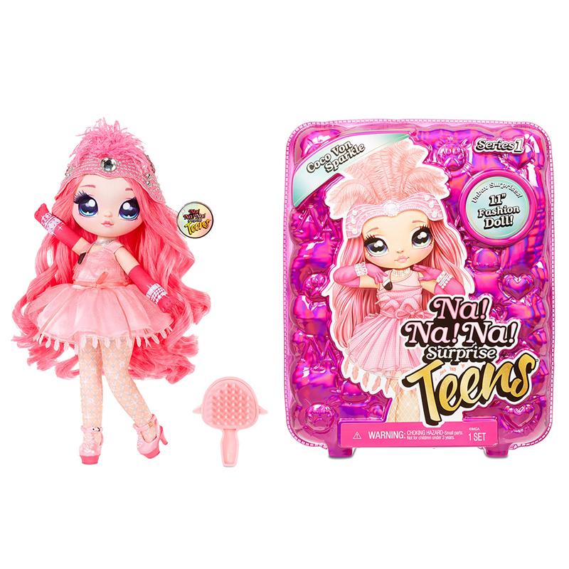 Na Na Na Surprise Teens Series 1 Series 2 Fashion Doll Playsets Coco Von le Alaska Frost Soft Fabric Fashion Dress up Dolls