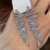 Fashion Copper Alloy Zircon Jewellery Drop Earrings For Women Wedding Party Gifts