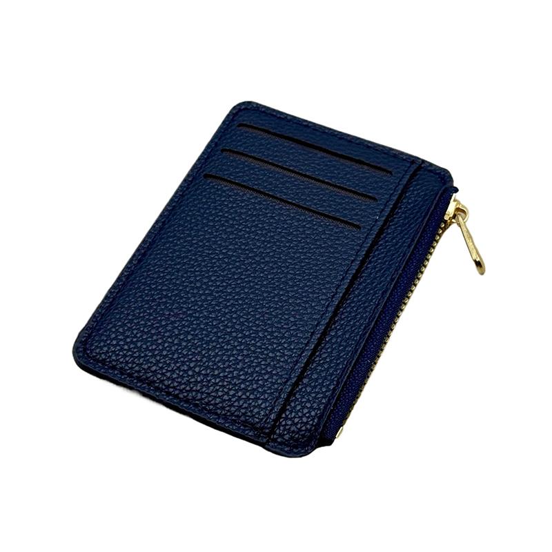 Large Capacity Ultra Thin Card Bag Creative Zipper Multi Slot Wallet for Students Travelers Professionals