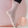 Pure Cotton Medium Length Socks Mid-tube Pilates Socks Gymnastic Training Socks Yoga Socks  Lady