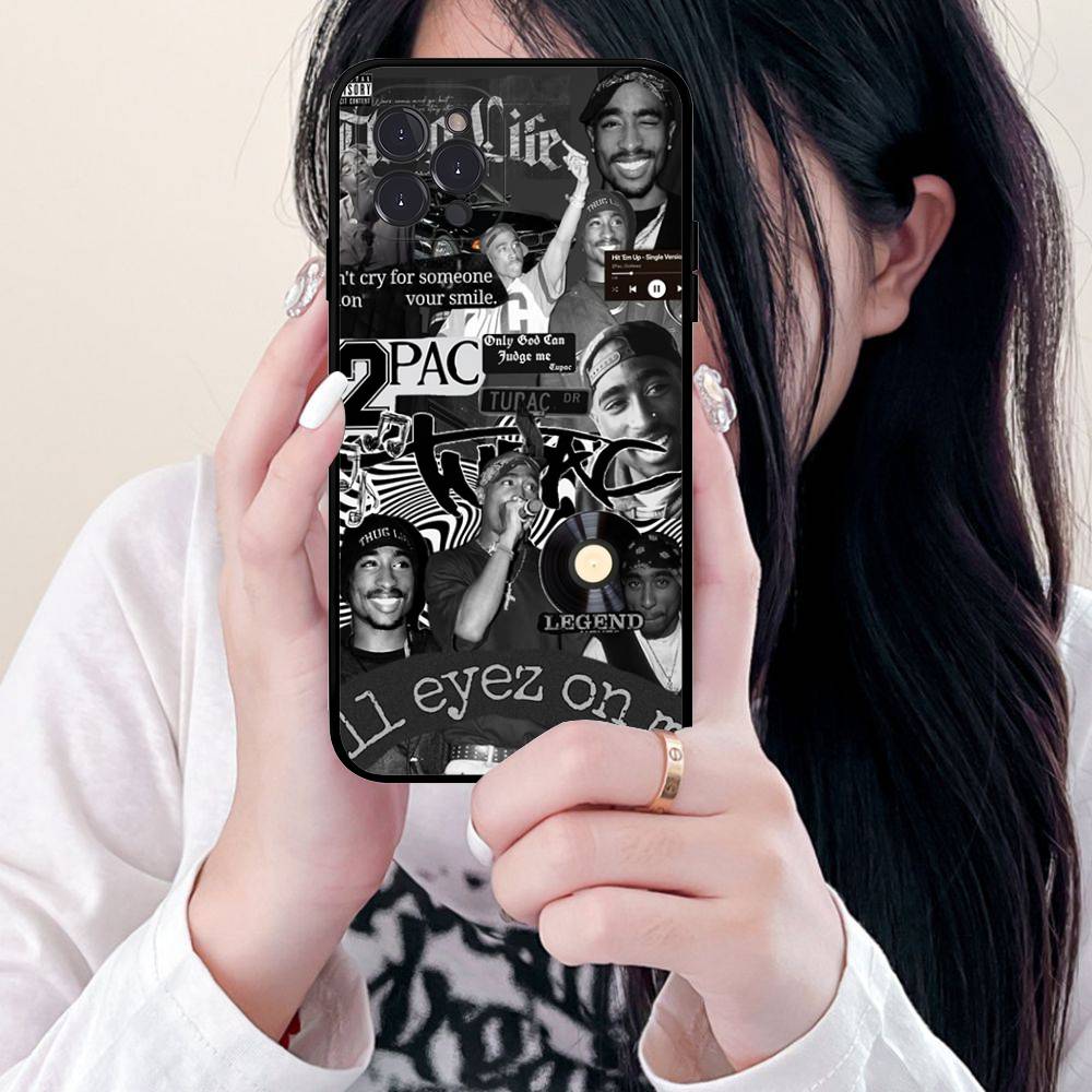 American Rapper T-Tupac S-Shakur Phone Case For Iphone 17 Air 16 15 14 13 12 11 Pro Max 16 15 14 Plus TPU Soft Case
