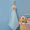 Soft Cute Cartoon Coral Fleece Hanging Hand Towel - Absorbent Kitchen Wiping Cloth