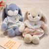 35cm Kawaii Floral Rabbit PlushToys Easter Day Toys Dolls Cartoon Bunny Stuffed Dolls Sleeping Companion Dolls