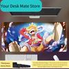 High Definition ONE PIECE Leather Mouse Pad Large Office Computer Desk Pad Non-slip Computer Keyboard Pad Animation Peripheral