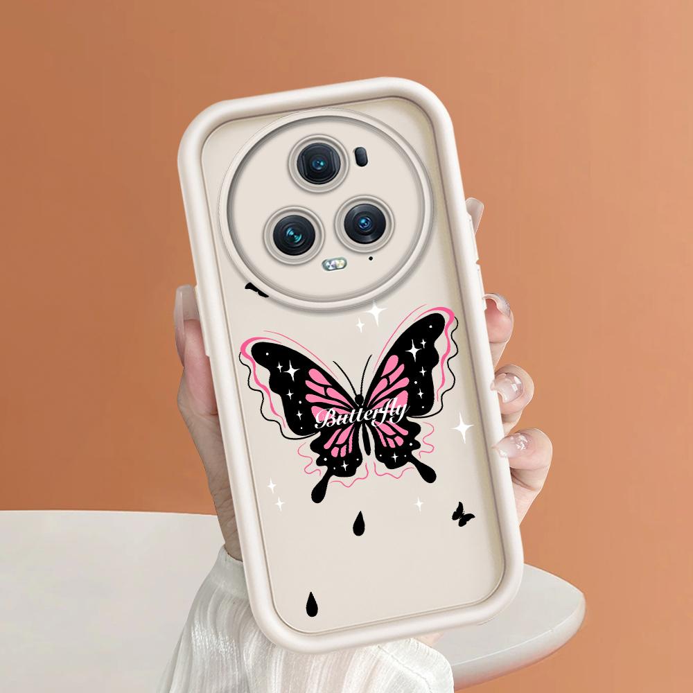 Soft Silicone Square Ladder Printing Pattern Phone Casing Full Cover Camera Shockproof Protection Rubber Case for Huawei Honor