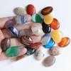 18x25mm Oval Yellow Topaz Agate Egg-Shaped Necklace Ring Jewelry Accessory