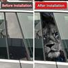 Blaue Augen Löwe Tiger Tier Auto B-Säule Aufkleber Auto Mittel Säule Dekoration Abdeckung Kratzer Wasserdicht Aufkleber Auto Zubehör