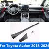 Interior Accessories For Toyota Avalon 2018-  2024 Carbon Fiber Center Console Dashboard Panel Strip Trim Car Styling