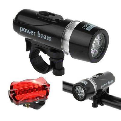 5 LED Bicycle Mountain Bike Lamp Set Lights Front Rear Bike Lights