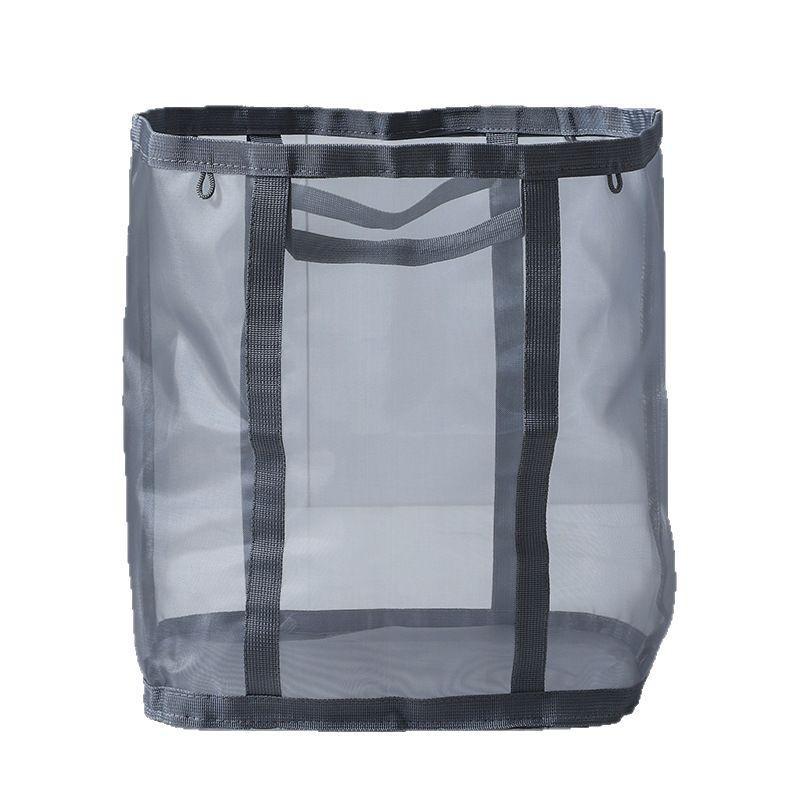 Foldable Wall-Mounted Laundry Hamper - Large Capacity Bathroom Storage Bag